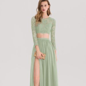 JJ’s House Lace A-Line Scoop Neck Dress